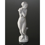 Badendes Mädchen Klassische nackte weiße Figur, Royal Copenhagen Figur Nr. 134