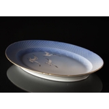 Möwegeschirr mit Gold, Servierplatte, groß, Nr. 13 Bing & Gröndahl - Royal Copenhagen 39cm