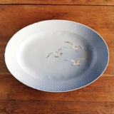 Möwegeschirr ohne Gold, Servierplatte, groß, Nr. 14 Bing & Gröndahl, 46cm