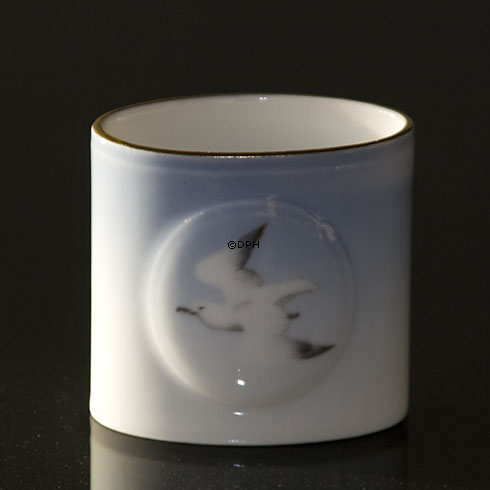 Möwegeschirr mit Gold, vase, Bing & Gröndahl Nr. 183 oder 240