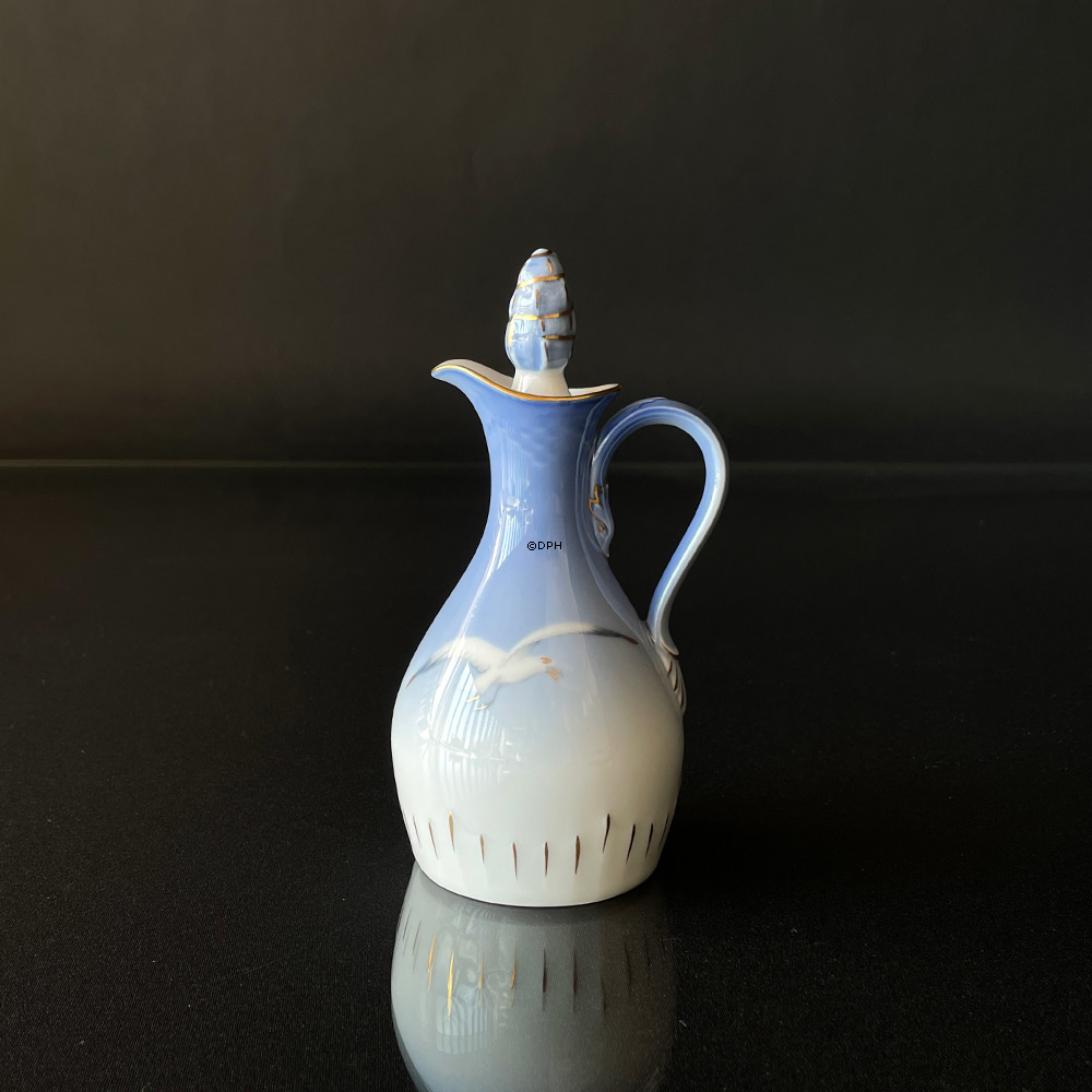 Möwegeschirr mit Gold, Essigkrug, Bing & Gröndahl Nr. 197