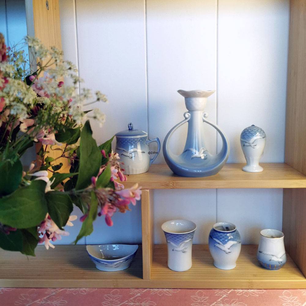 Möweservice OHNE Gold, Vase 7cm, Bing & Gröndahl Nr. 208