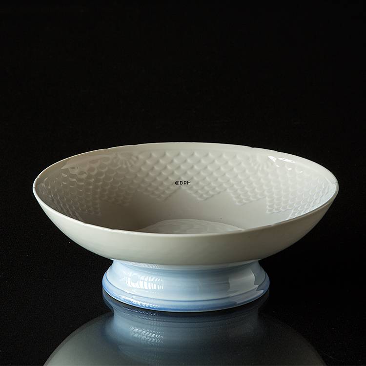 Möwegeschirr ohne Gold, Kuchenschale auf Fuß, Bing & Gröndahl 20cm Nr. 223