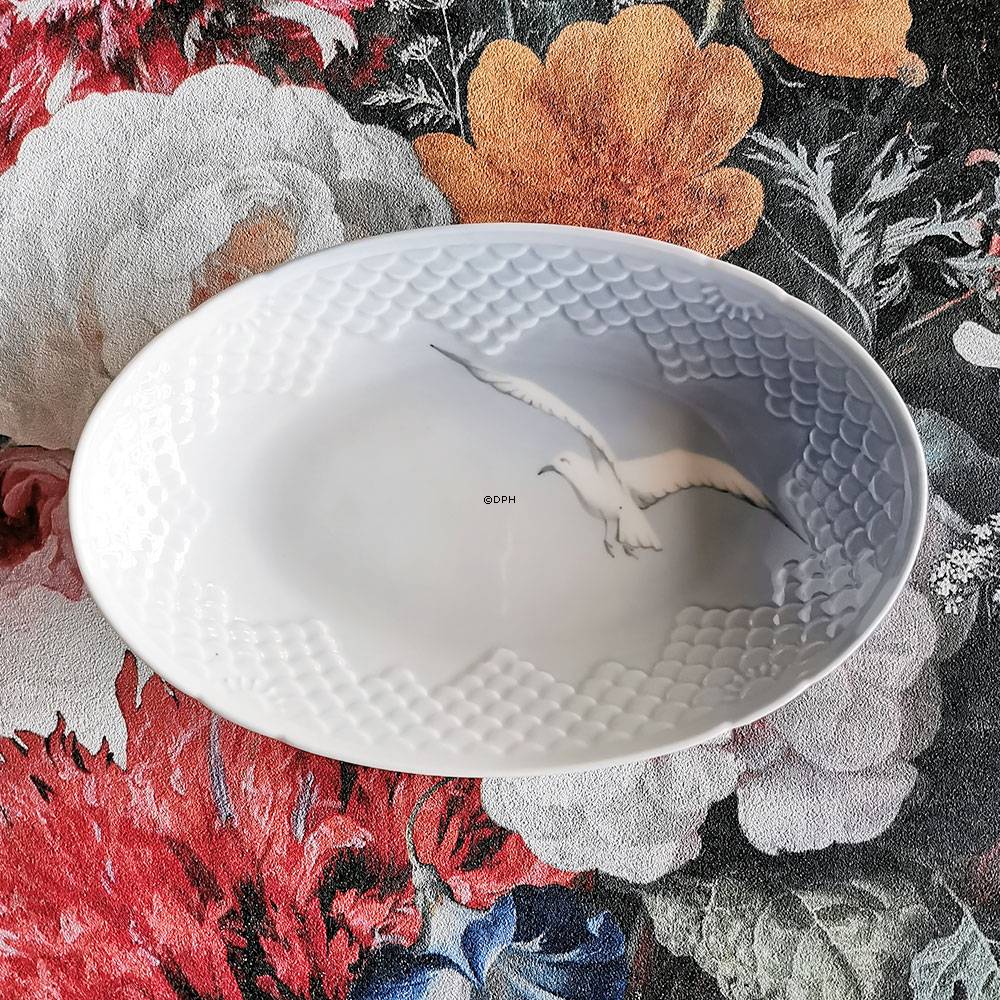 Möwegeschirr ohne Gold, Servierplatte, 23cm, Bing & Gröndahl Nr. 339 oder 314 oder 39