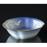 Möwegeschirr mit Gold, Salatschüssel 23cm, Bing & Gröndahl Nr. 43A, oder 575