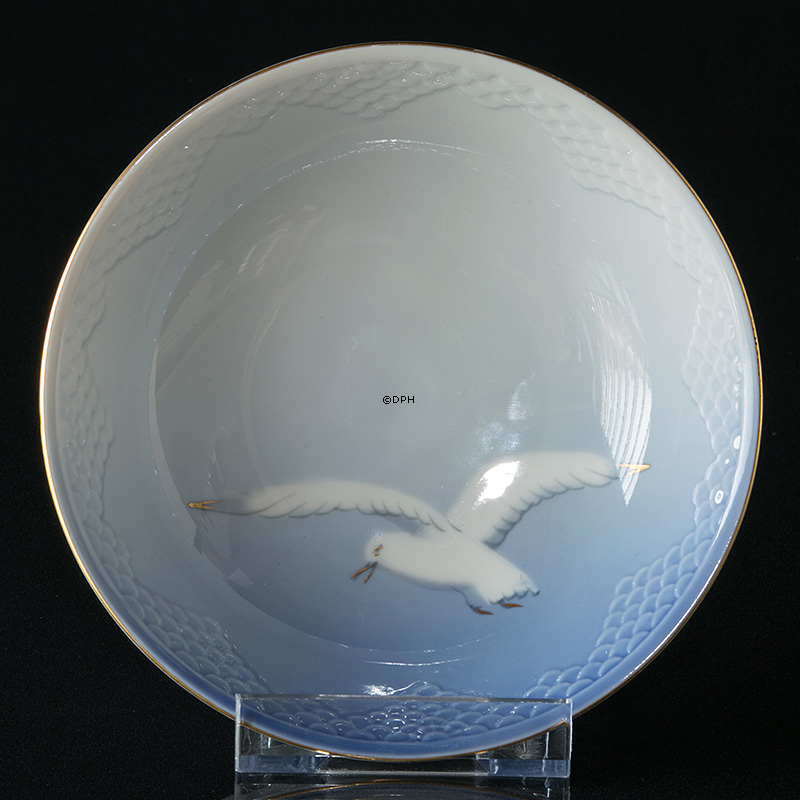 Möwegeschirr mit Gold, runde Schüssel Nr. 45 (574)