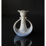 Möwegeschirr mit Gold, Kerzenhalter, klein, Bing & Gröndahl - Royal Copenhagen Oben weiß/unten blau