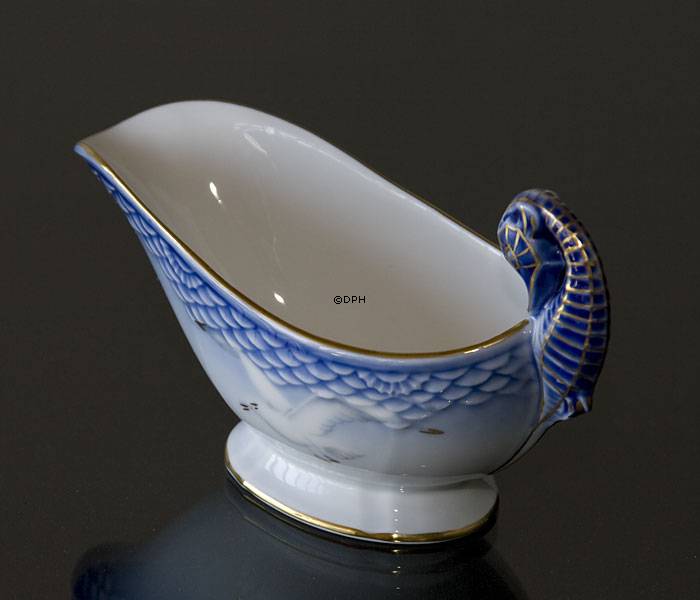 Möwegeschirr mit Gold, Sauciere, klein, Bing & Gröndahl Nr. 561 oder 12