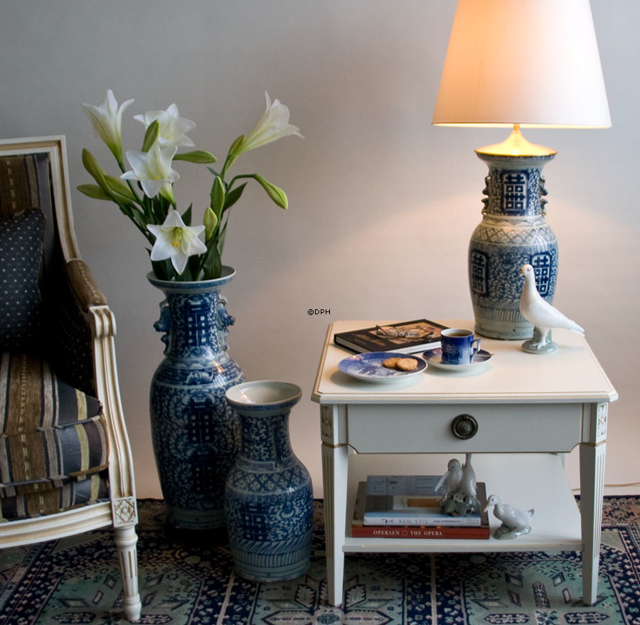 Chinesische antike Vase mit Double Happiness, 40cm