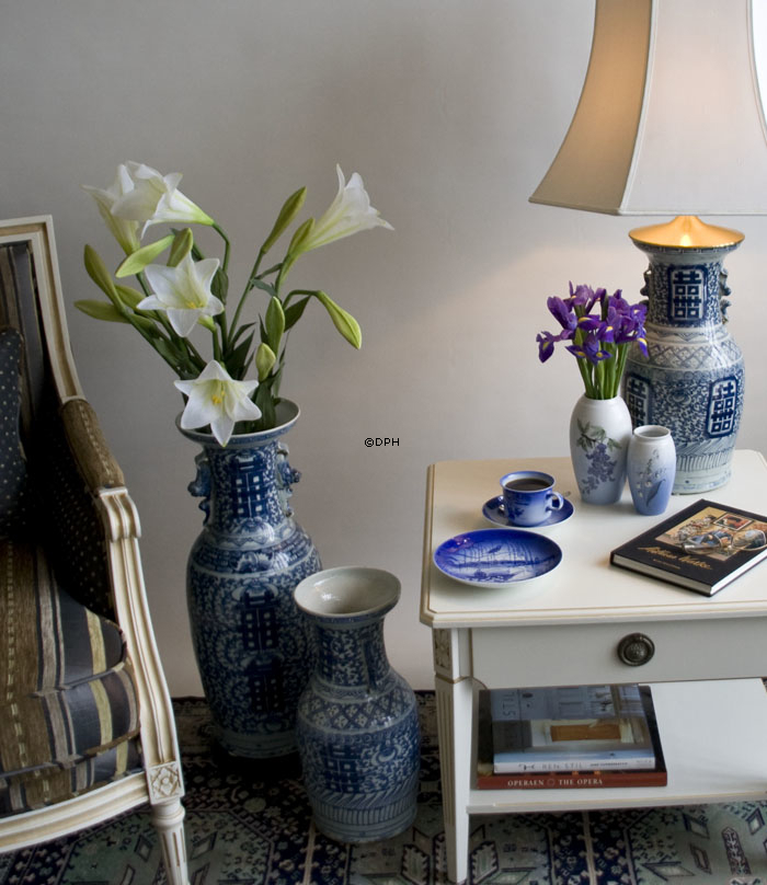 Chinesische antike Vase mit Double Happiness, 40cm