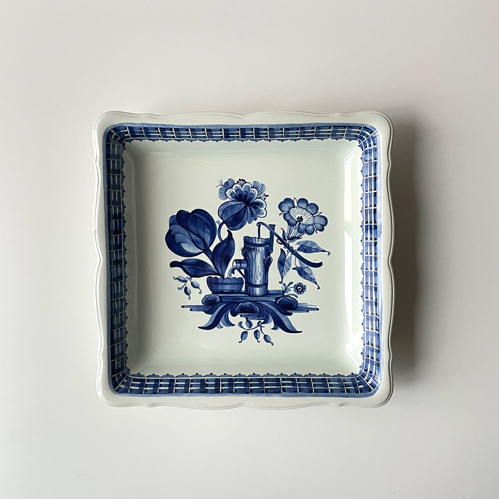 Royal Copenhagen/Aluminia Tranquebar, Blau, Salatschüssel Nr. 3087-1198,  29 cm