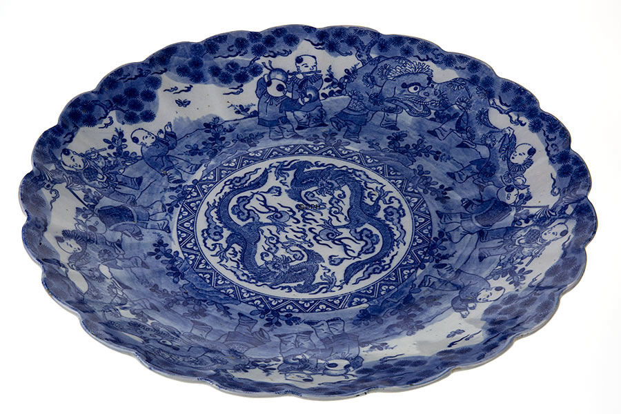 GROSS Antiker chinesischer Teller 40 cm