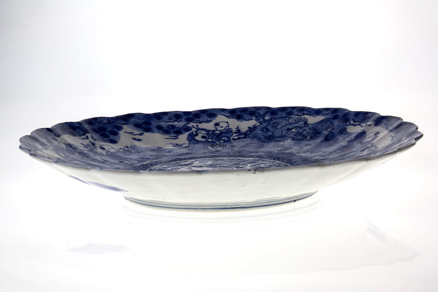 GROSS Antiker chinesischer Teller 40 cm