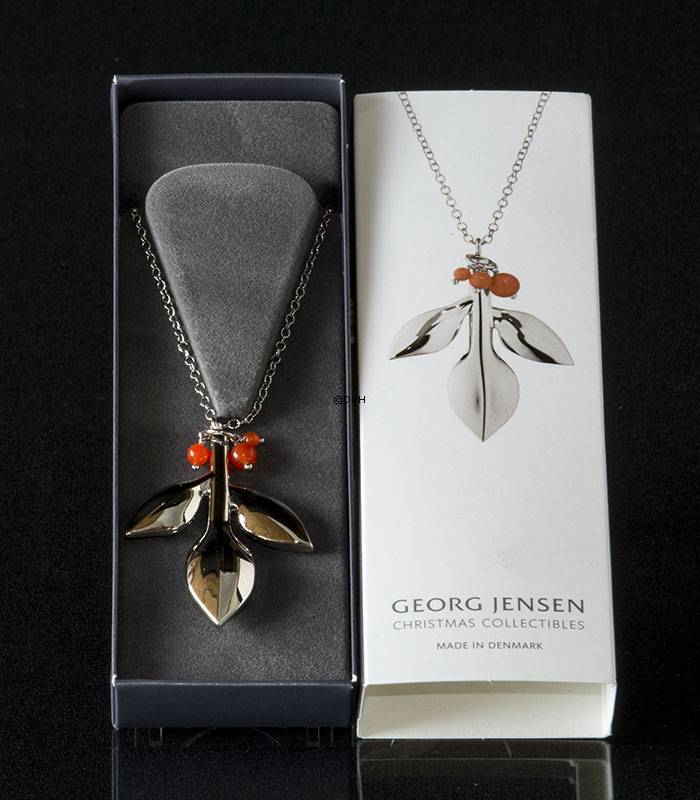 Magnolienblatt mit Beere - Georg Jensen Ornament 2016 - PALLADIUM