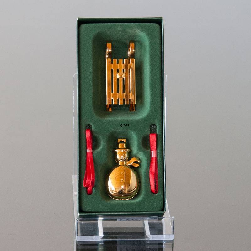 Schneemann und Schlitten - Georg Jensen, Weihnachtsschmucken 2004