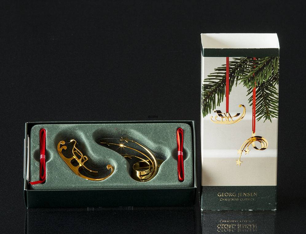 Schlitten und Sternschnuppe - Georg Jensen, Weihnachtsschmucken 2006