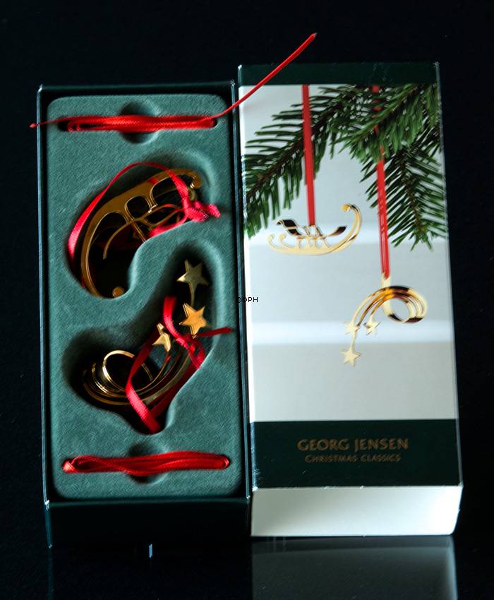 Schlitten und Sternschnuppe - Georg Jensen, Weihnachtsschmucken 2006
