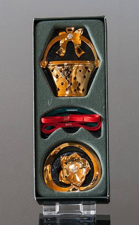 Weihnachtsrosen und Blumenkorb - Georg Jensen, Weihnachtsschmucken 2008