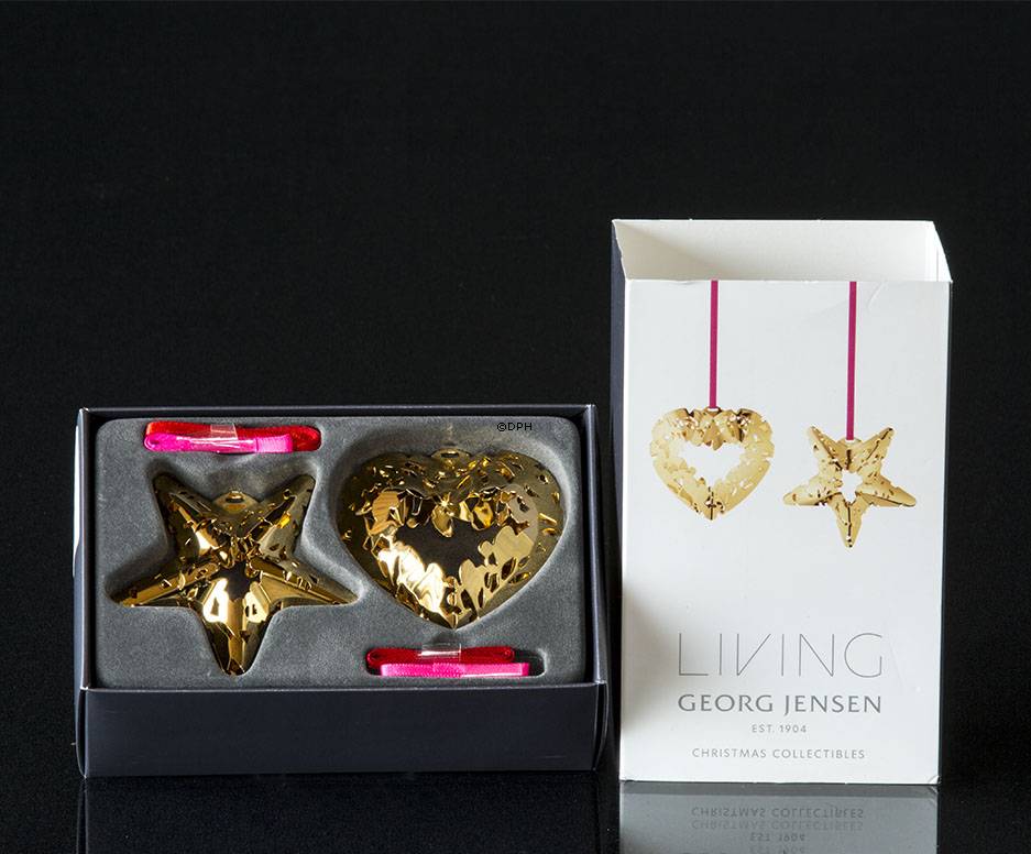 Herz und Stern vereinigt mit Mistel - Georg Jensen, Weihnachtsschmucken 2015