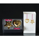 Herz und Stern vereinigt mit Mistel - Georg Jensen, Weihnachtsschmucken 2015