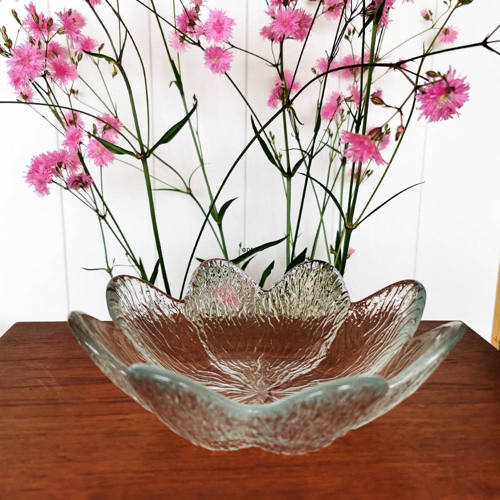 Holmegaard Koral Schale, mittelgroß, Klares Glas