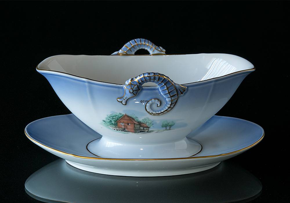 Dänemark Geschirr Sauciere Nr. 311-3569, Ryds Mühle und Esbjerg Strand