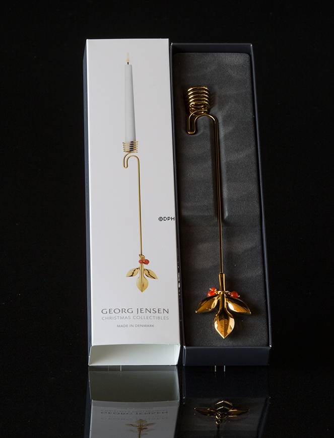 Magnolienblatt mit Beere - Georg Jensen Kerzenhalter 2016