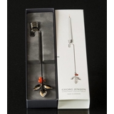 Magnolienblatt mit Beere - Georg Jensen Kerzenhalter 2016 - PALLADIUM