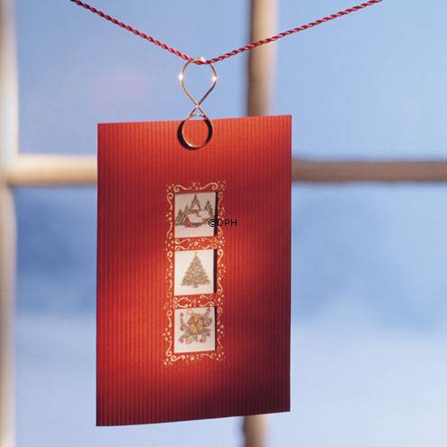 Georg Jensen Weihnachtsclip, Gross, vergoldet, 2 Stück