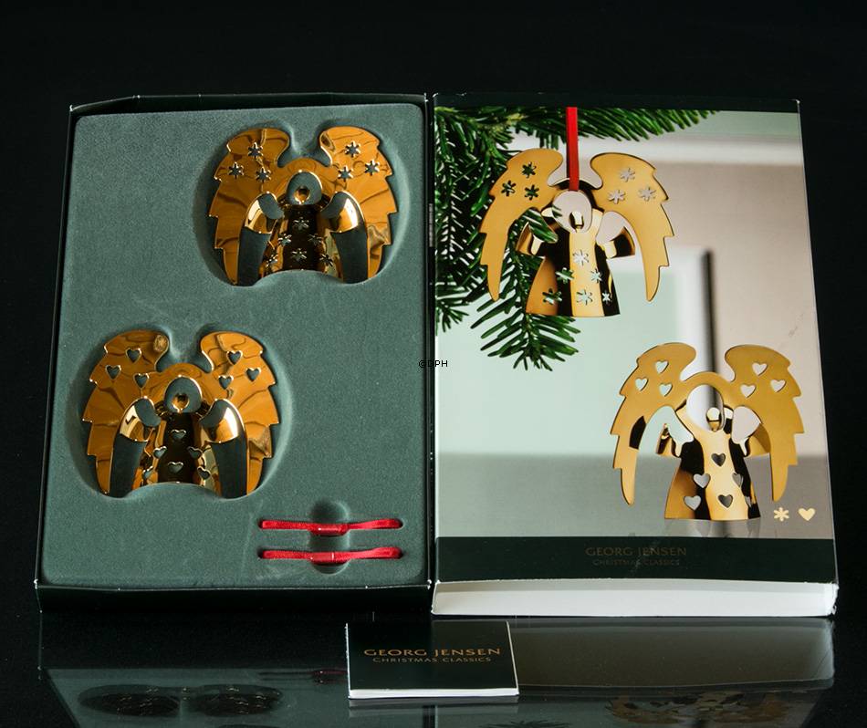 Engel mit Schneeflocke und Herz - Georg Jensen Ornaments