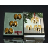 Engel mit spitze Tüte, Schneeflocke und Ball - Georg Jensen Ornaments