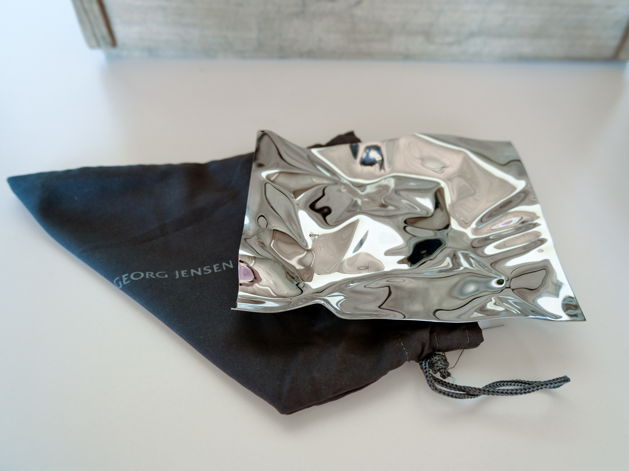 Georg Jensen Schale Nr. 1302, Verner Panton, Edelstahl