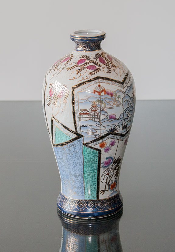 Panorama, chinesische Vase mit Rahmen