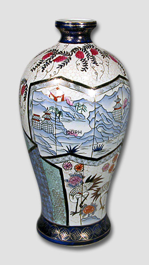 Panorama, chinesische Vase mit Rahmen