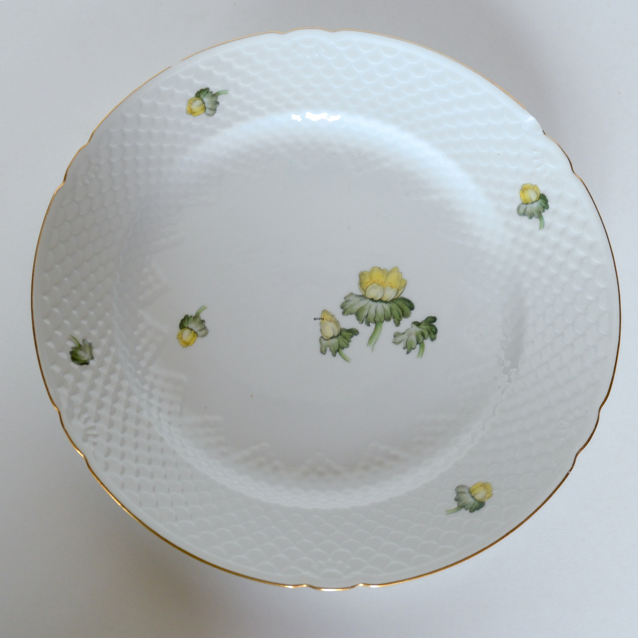 Bing & Grøndahl Winterlinge Gross Kuchenplatte Nr. 20, 32 cm
