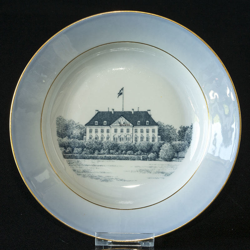 Schloss Geschirr Suppenteller mit Marselisborg