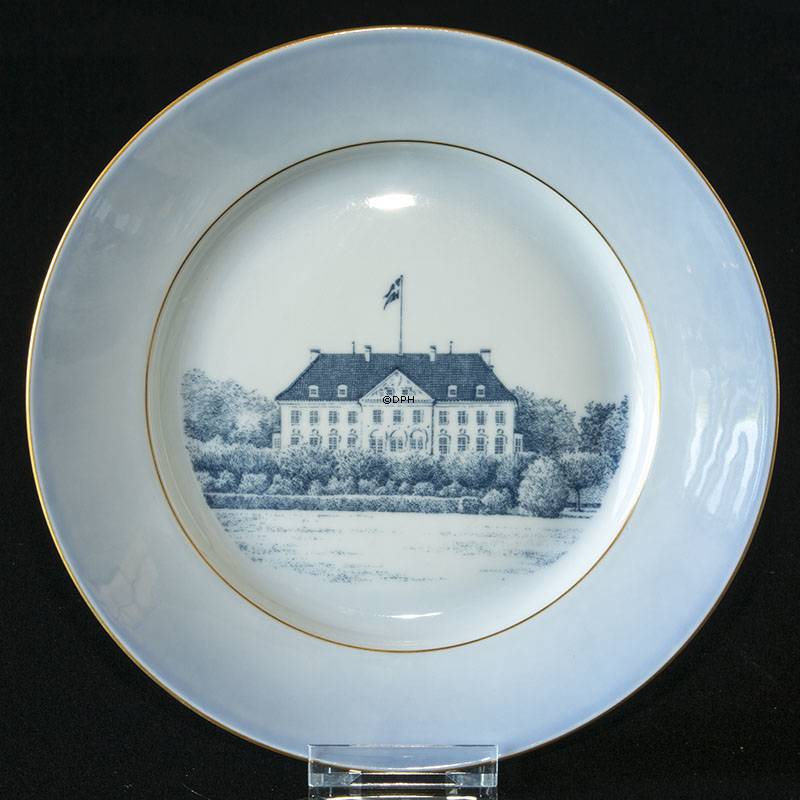 Schloss Geschirr Essteller mit Marselisborg