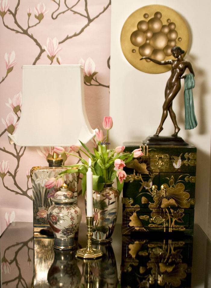 Kutani Krug mit Pfau