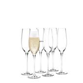 Holmegaard Cabernet Champagnerglas, Inhalt 29 cl., 6 Stück