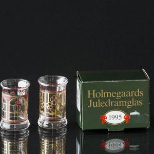 Holmegaard Christmas Dramgläser 1995, 2er Set | Jahr 1995 | Nr. 4324036 | DPH Trading