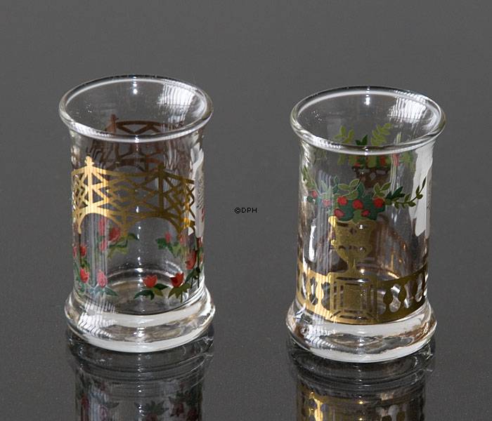 Holmegaard Weihnachten Dramgläser 1997, 2er Set