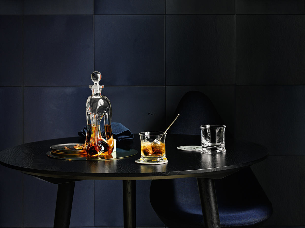 Holmegaard Glug-Flasche mit Pfropfen, klar