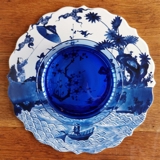 Holmegaard Amfora Schale, transparent Blau, groß