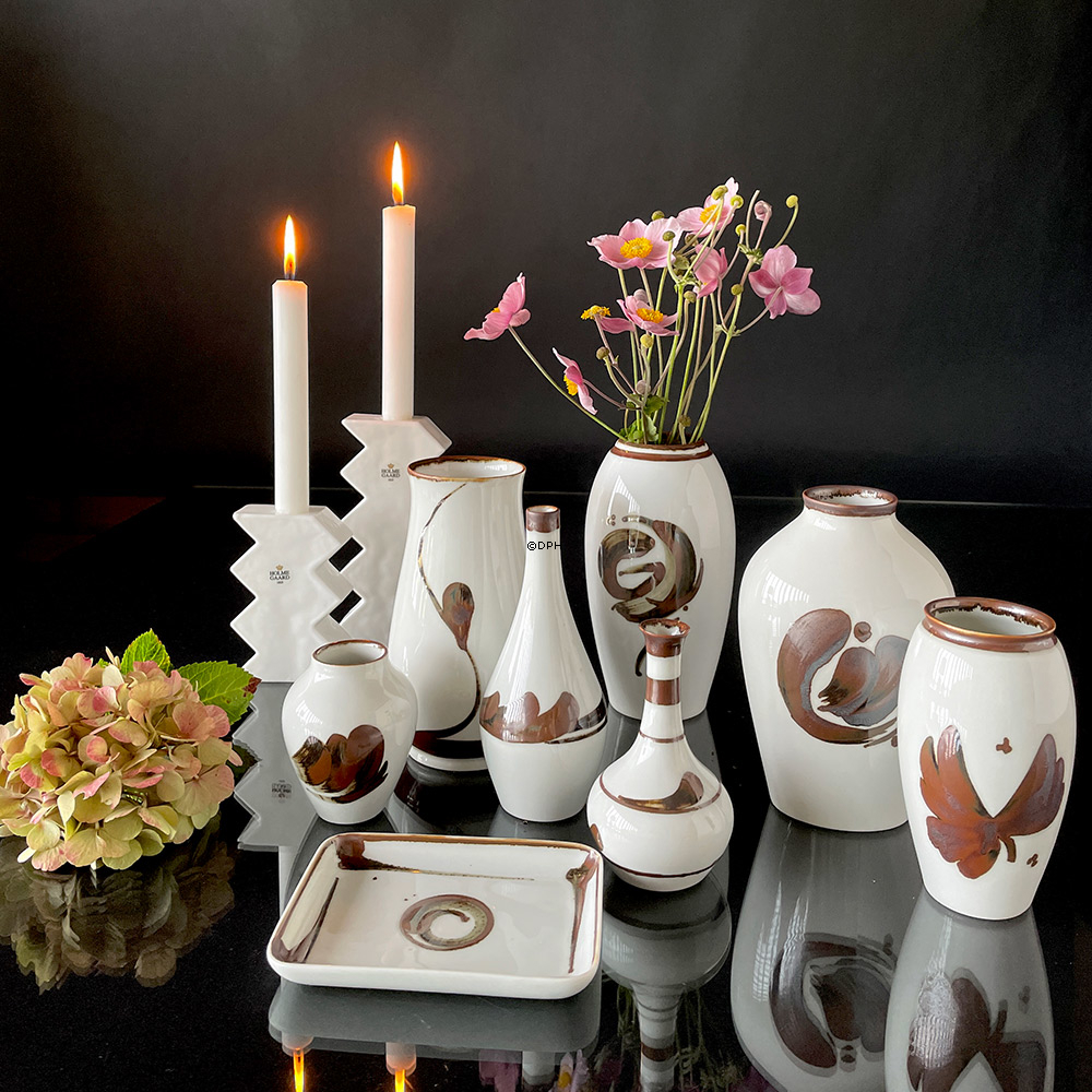 Holmegaard Connection Leuchter, mittel, opalweiß