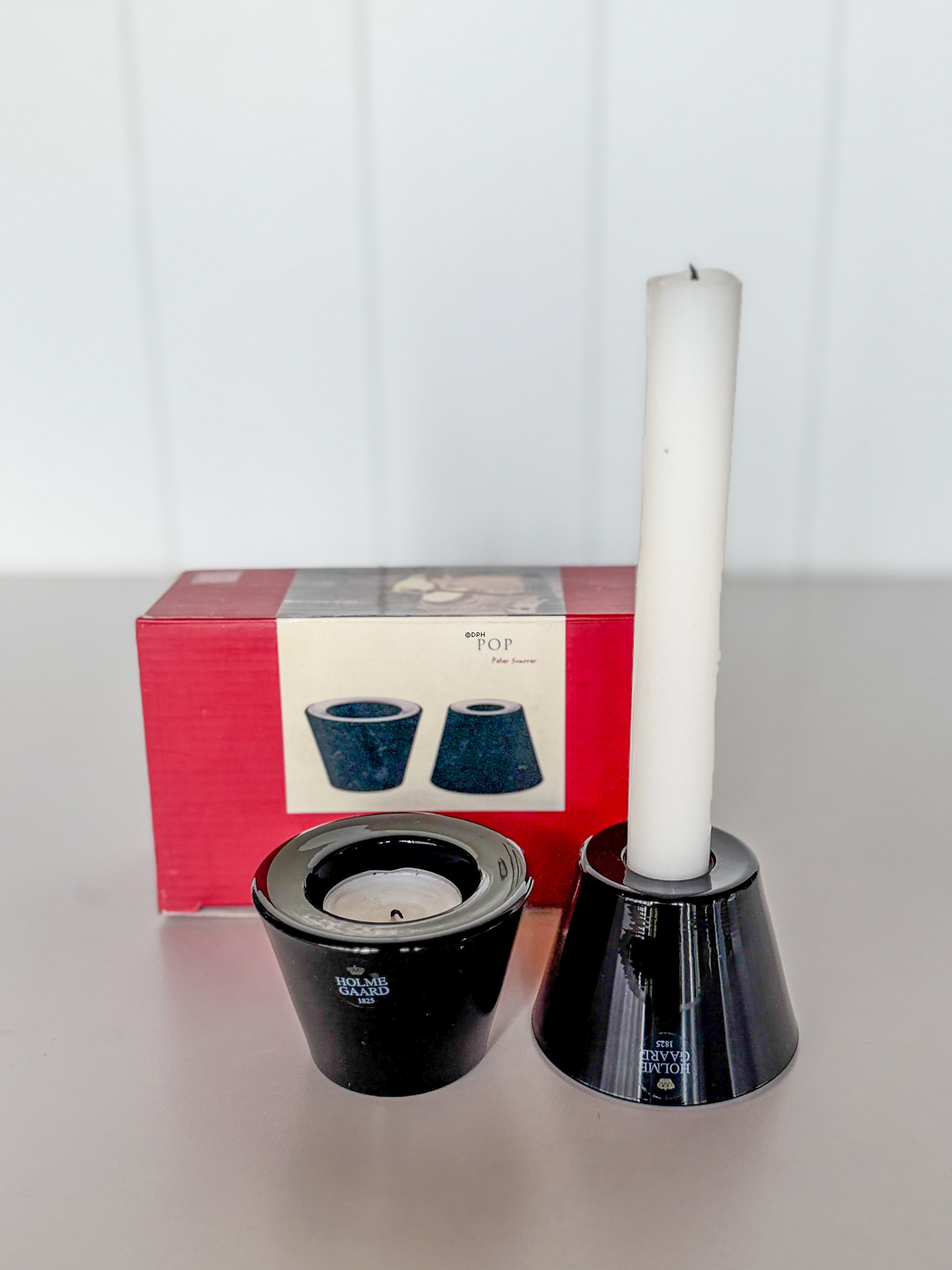 Holmegaard Pop Multi Leuchter, schwarz, 2er Set