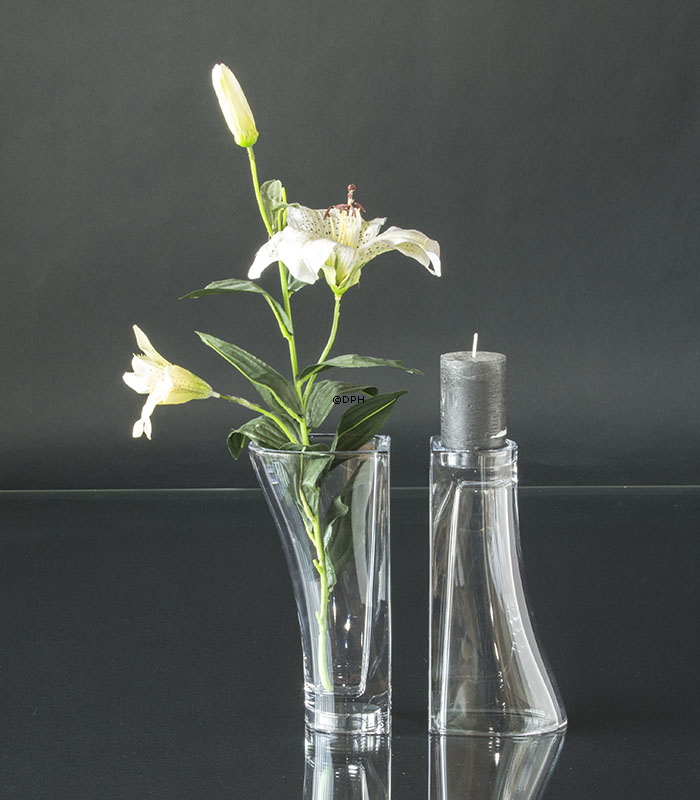 Holmegaard Balance kombiniert Vase / Kerzenhalter, groß