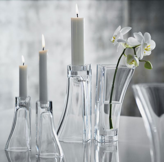 Holmegaard Balance kombiniert Vase / Kerzenhalter, groß