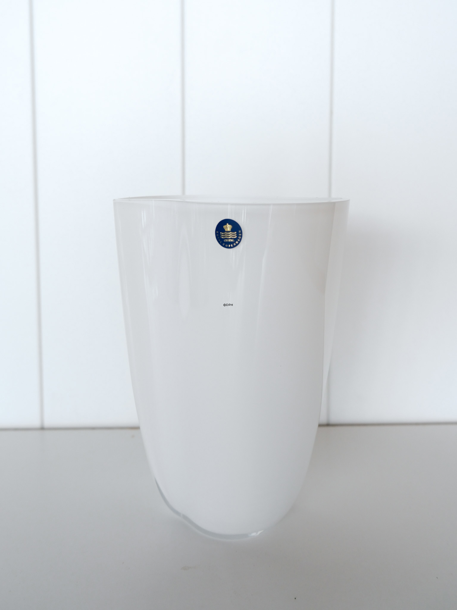 Holmegaard Duet Vase Weiss