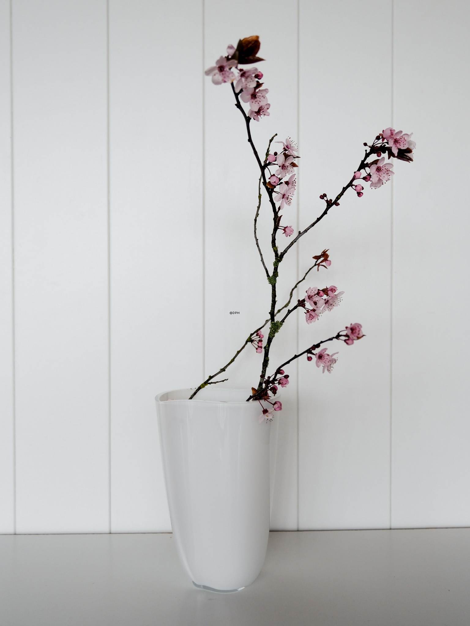 Holmegaard Duet Vase Weiss