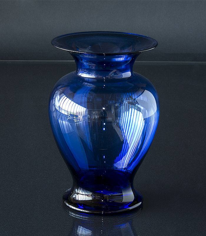 Holmegaard Amfora Vase blau, stor